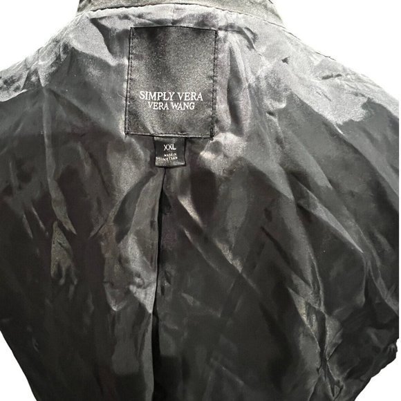 Simply Vera Vera Wang Single Button Blazer Jacket Long Sleeve Size XXL Gray - Picture 5 of 12